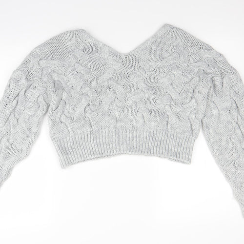 Cameo Womens Grey  Knit Pullover Jumper Size M
