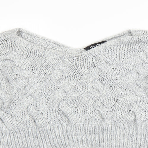 Cameo Womens Grey  Knit Pullover Jumper Size M