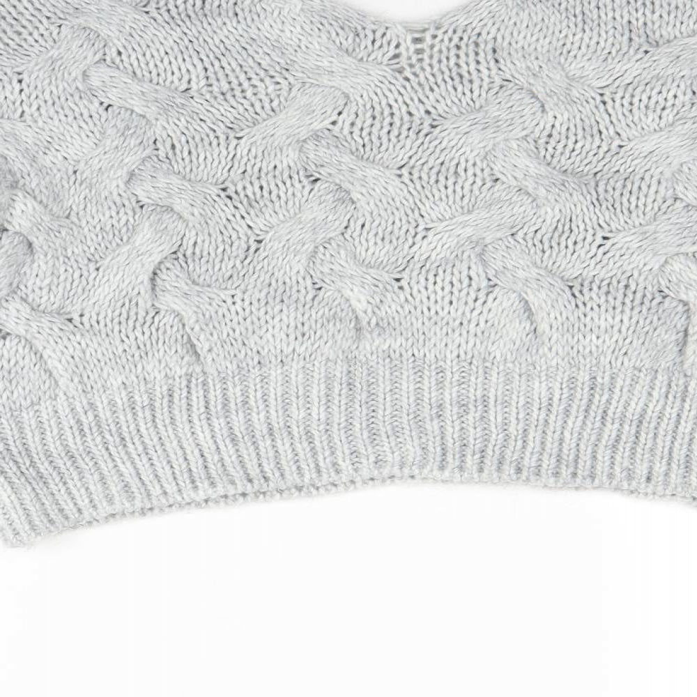 Cameo Womens Grey  Knit Pullover Jumper Size M