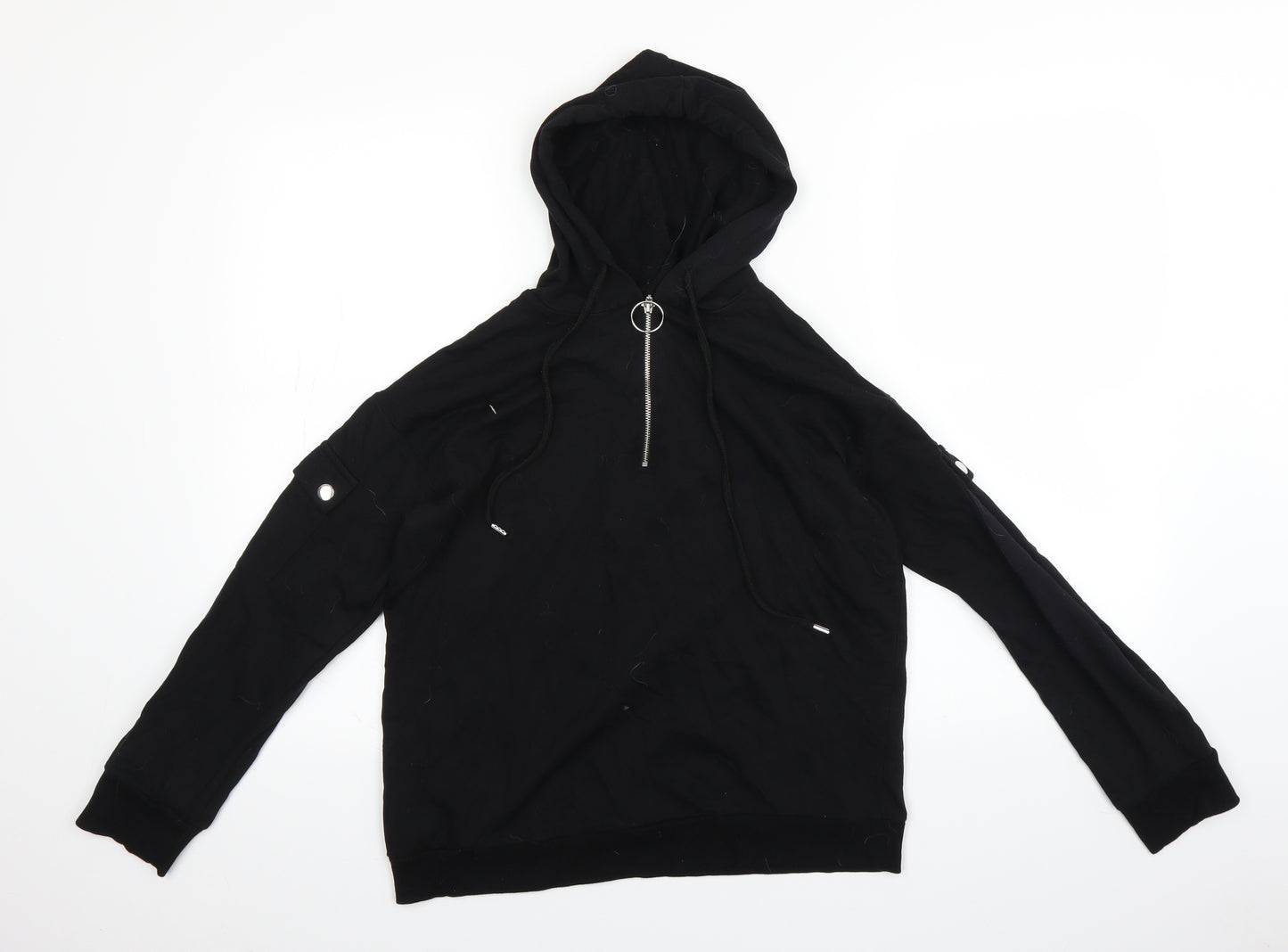 Select Womens Black   Pullover Hoodie Size 8