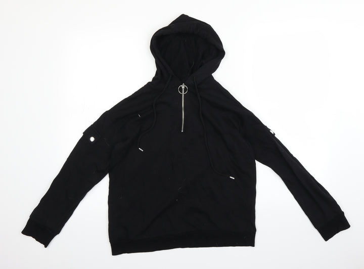 Select Womens Black   Pullover Hoodie Size 8