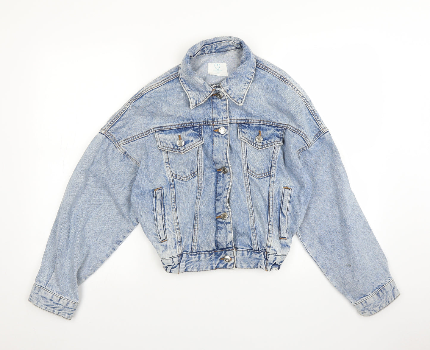 Primark Womens Blue  Denim Jacket  Size 4