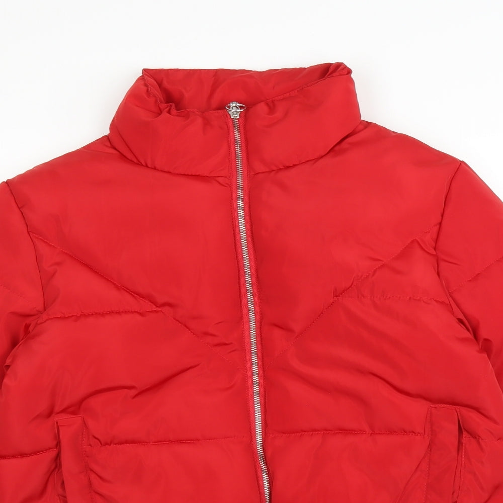 New Look Girls Red   Jacket Coat Size 12-13 Years