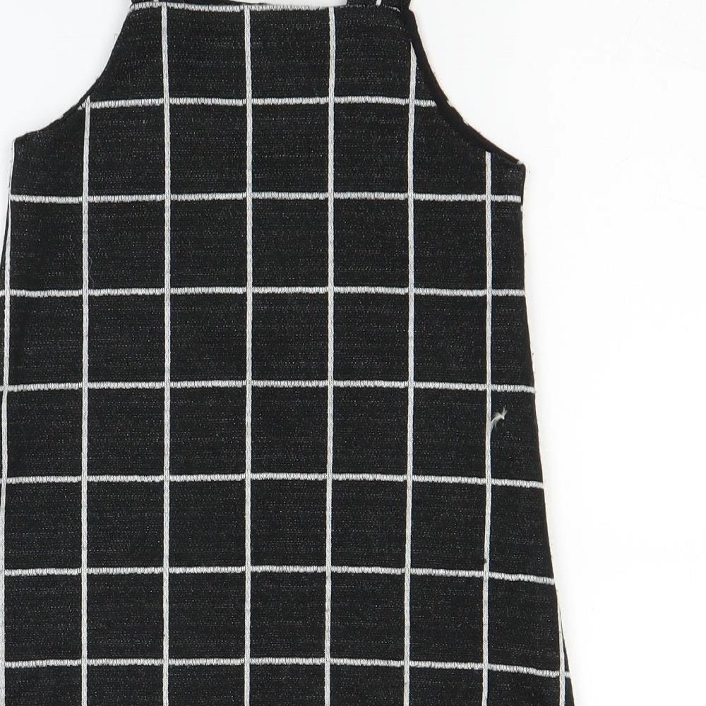 F&F Girls Black Check  A-Line  Size 3-4 Years