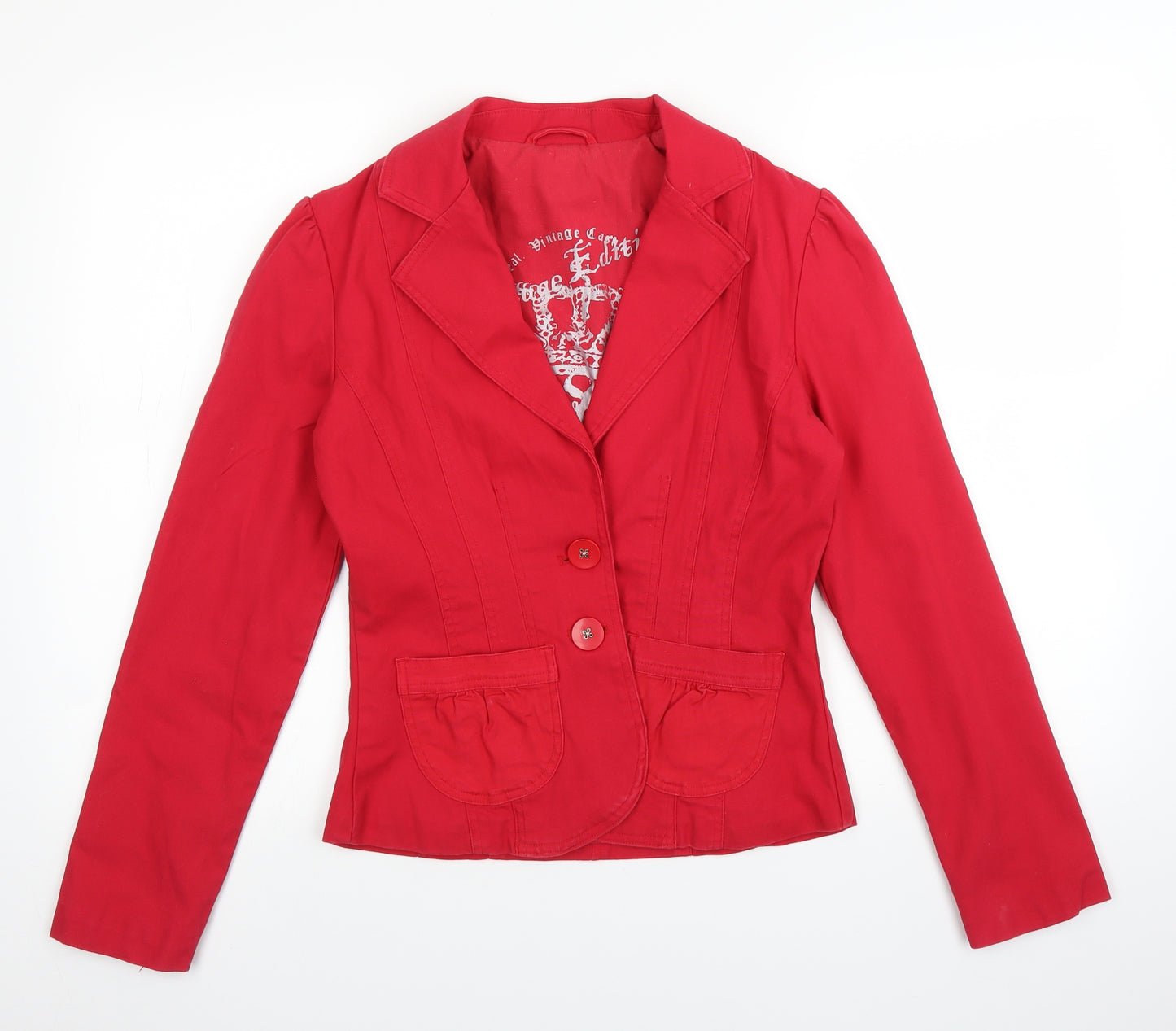 New Look Womens Red   Jacket  Size 10