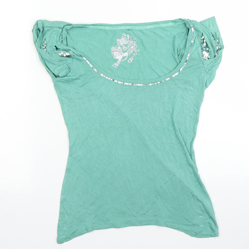 Debenhams Womens Green   Basic Blouse Size 8