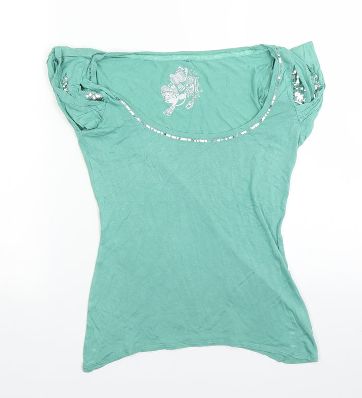 Debenhams Womens Green   Basic Blouse Size 8