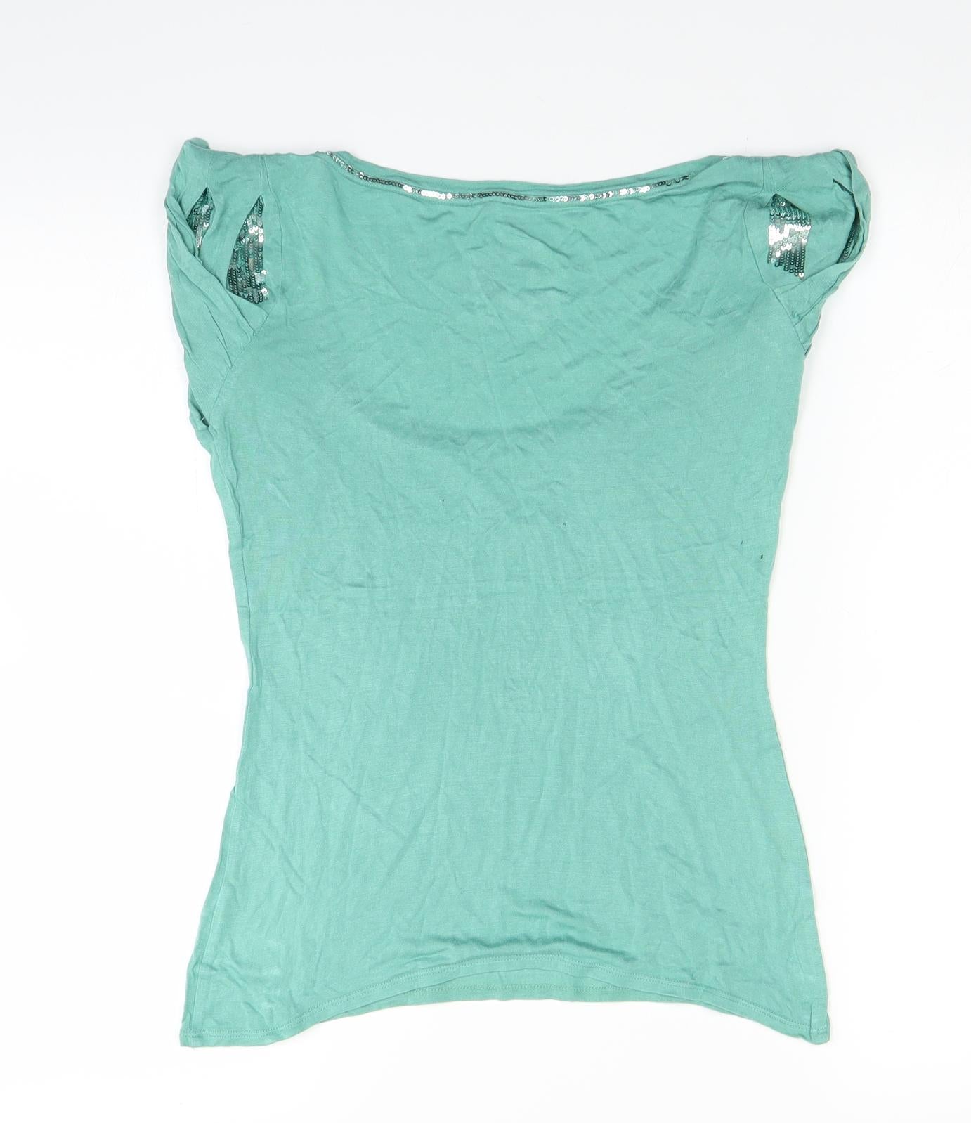 Debenhams Womens Green   Basic Blouse Size 8