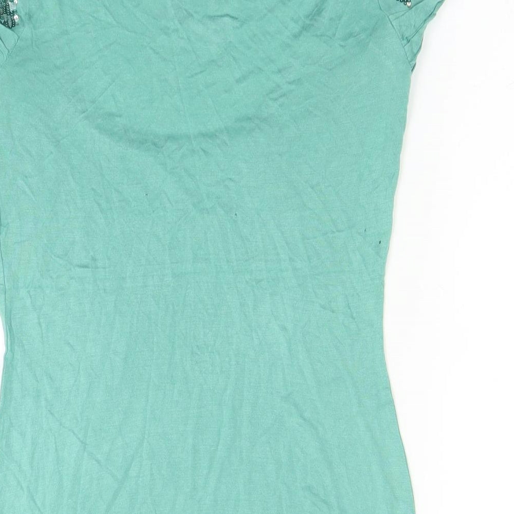 Debenhams Womens Green   Basic Blouse Size 8