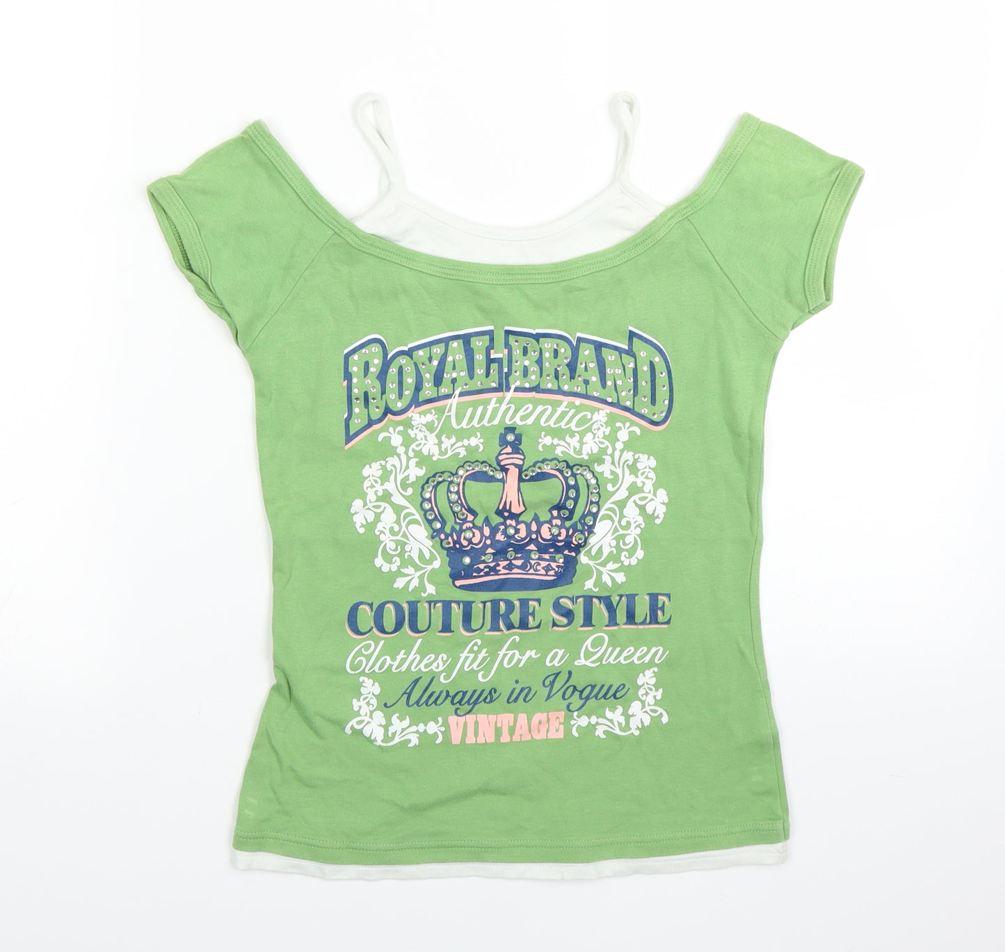 New Look Womens Green   Basic T-Shirt Size 10