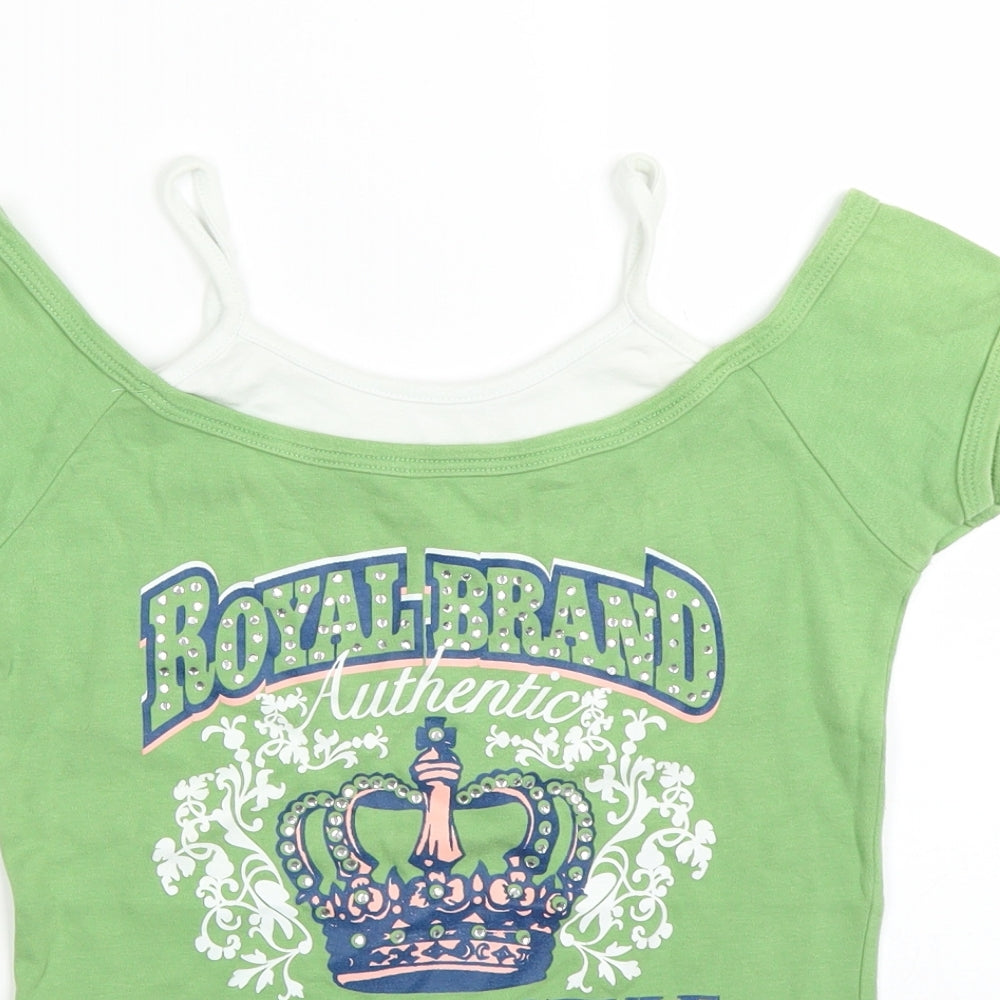 New Look Womens Green   Basic T-Shirt Size 10