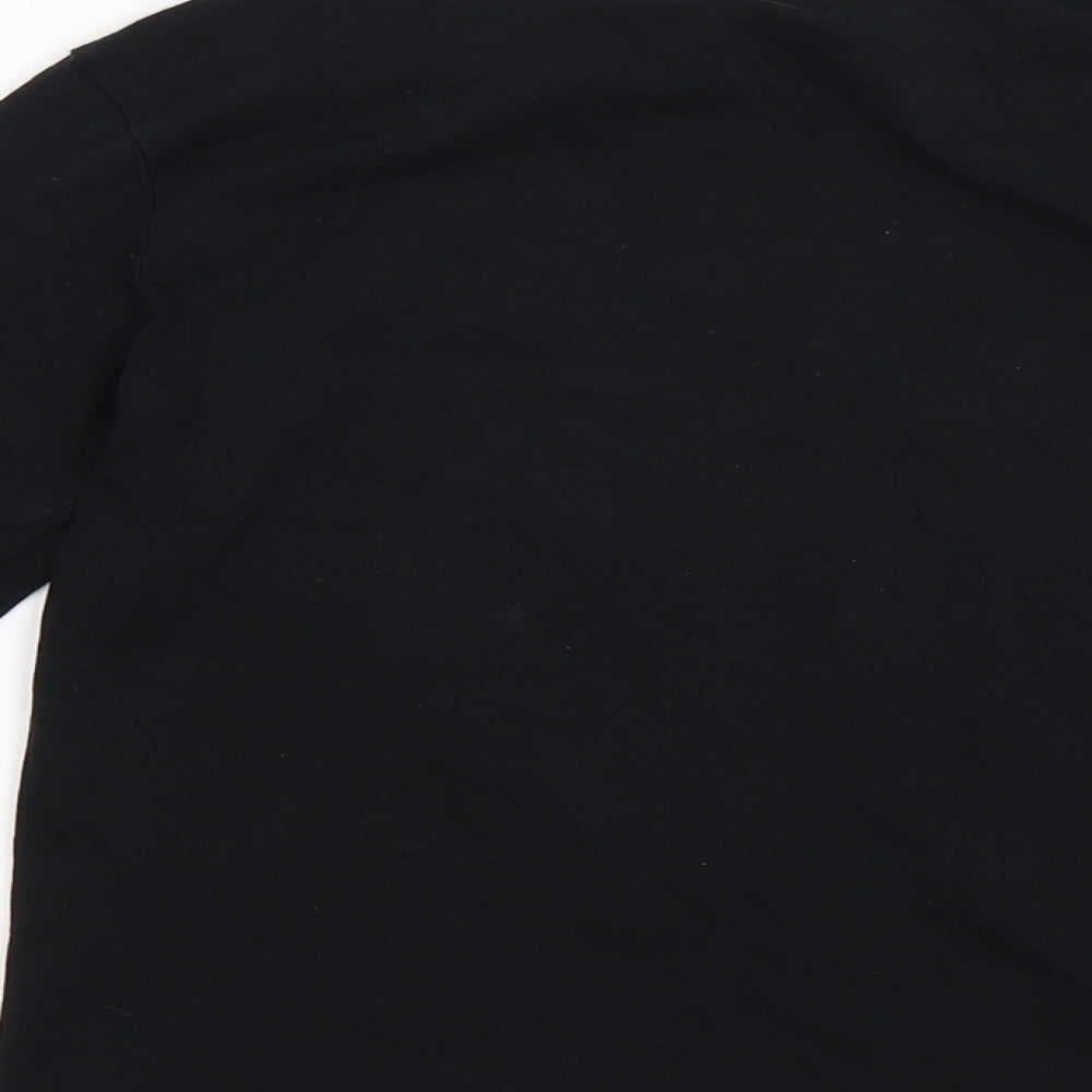George Boys Black   Basic T-Shirt Size 8-9 Years  - Game squad
