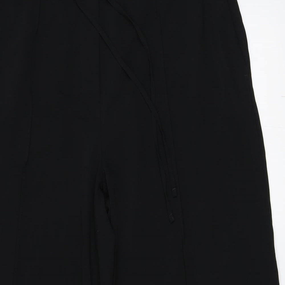 M&S Womens Black   Trousers  Size 14 L27 in