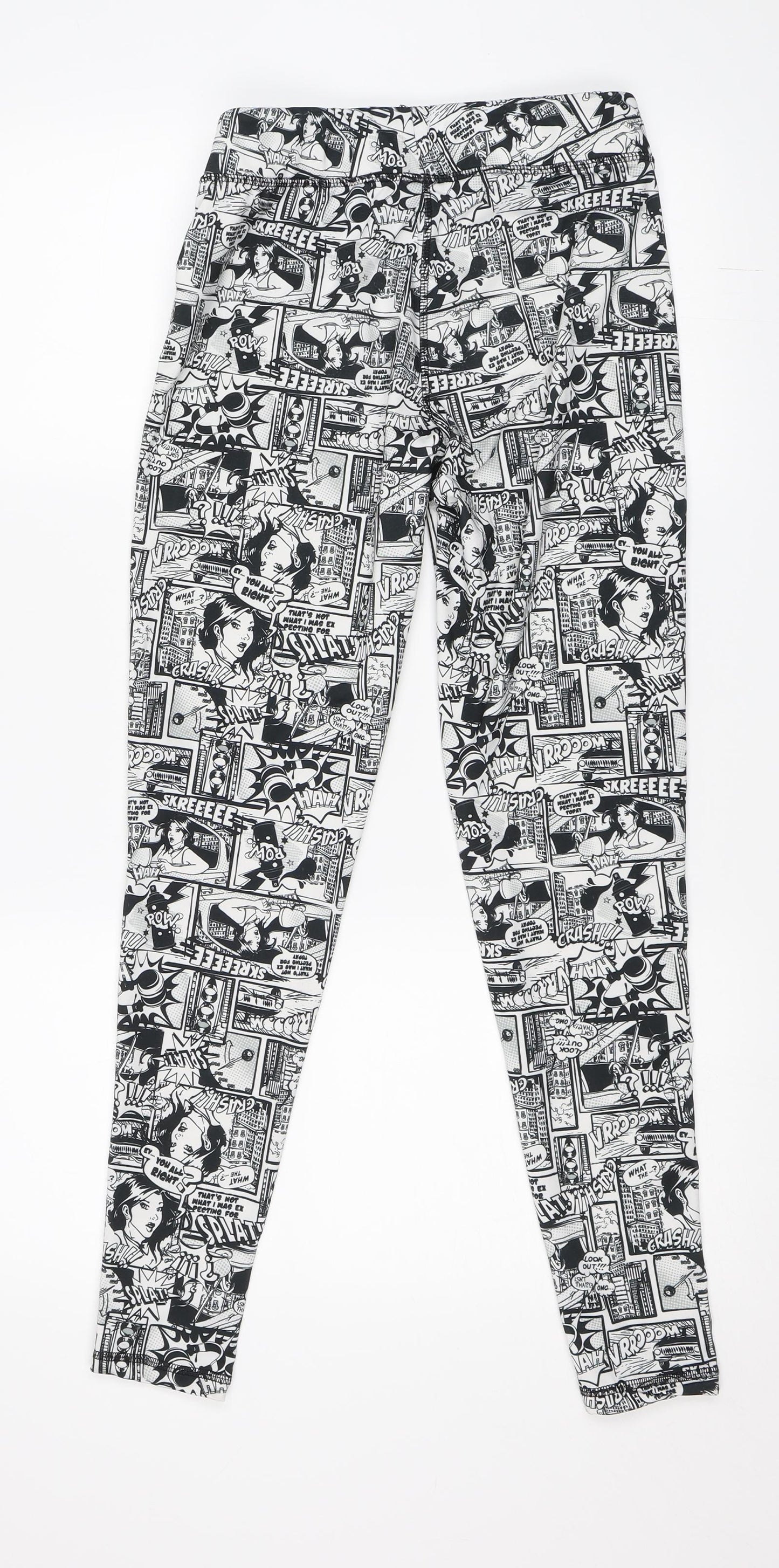 Crivit Womens Black   Jogger Leggings Size 8 L28 in - Cartoon