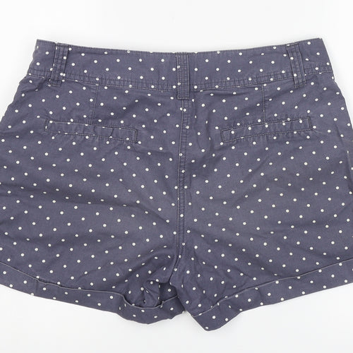 Papaya Womens Blue Polka Dot  Cut-Off Shorts Size 10
