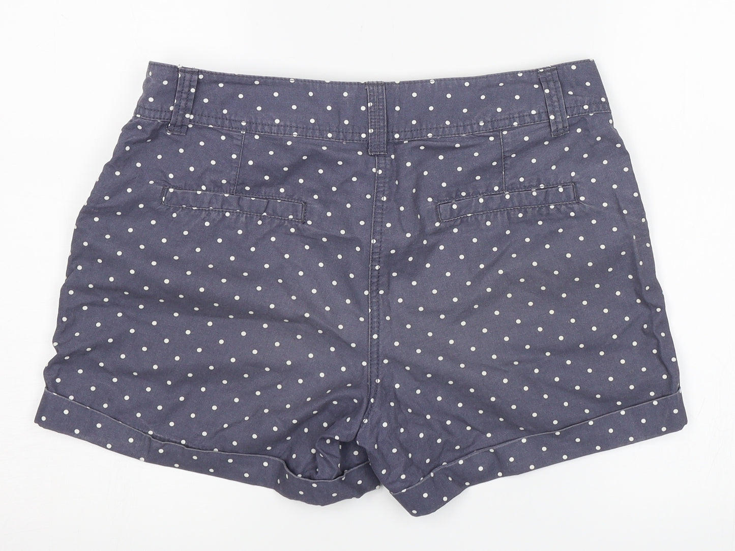 Papaya Womens Blue Polka Dot  Cut-Off Shorts Size 10