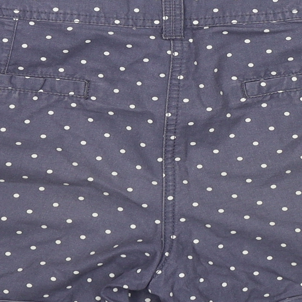 Papaya Womens Blue Polka Dot  Cut-Off Shorts Size 10