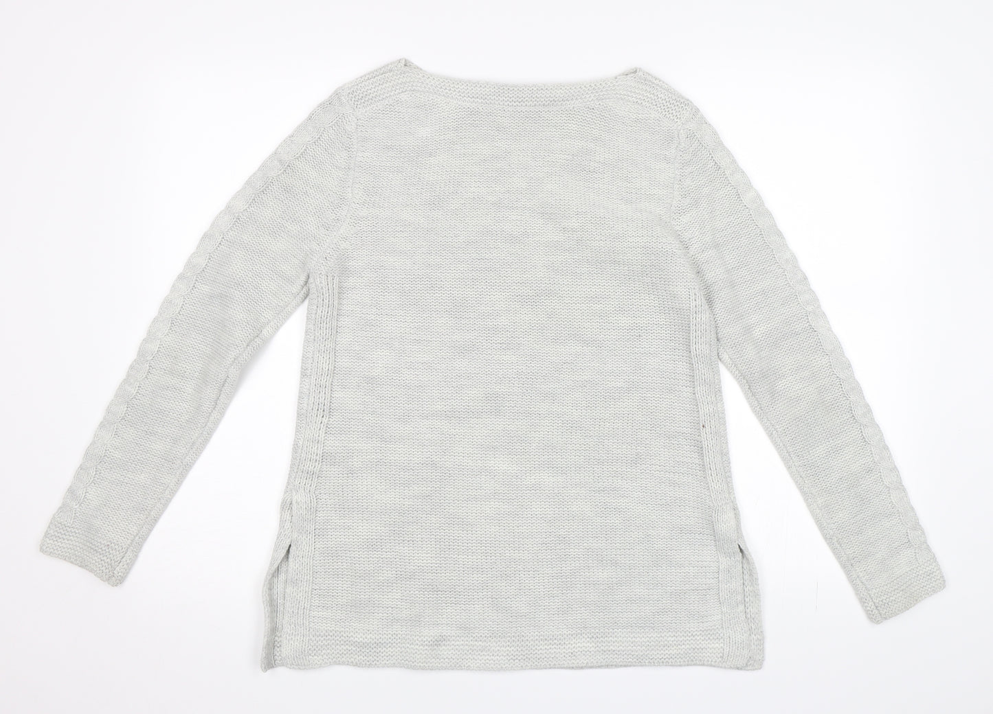 Oasis Womens Grey   Pullover Jumper Size S