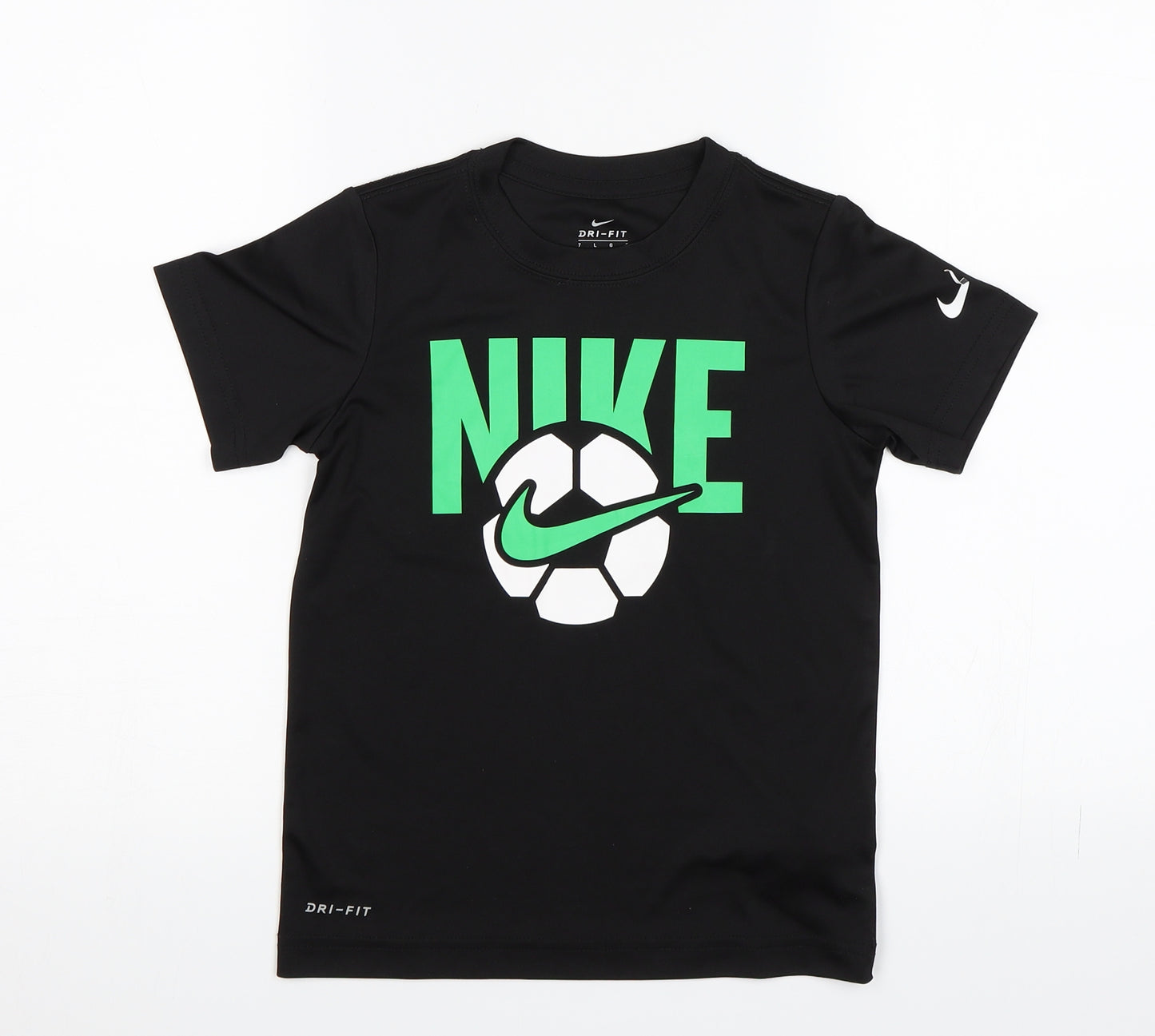 Nike Boys Black   Basic T-Shirt Size 6-7 Years