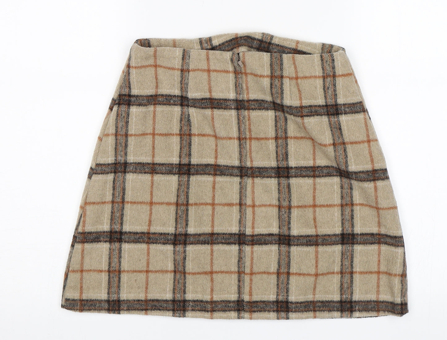 Primark Womens Beige Striped  A-Line Skirt Size 6