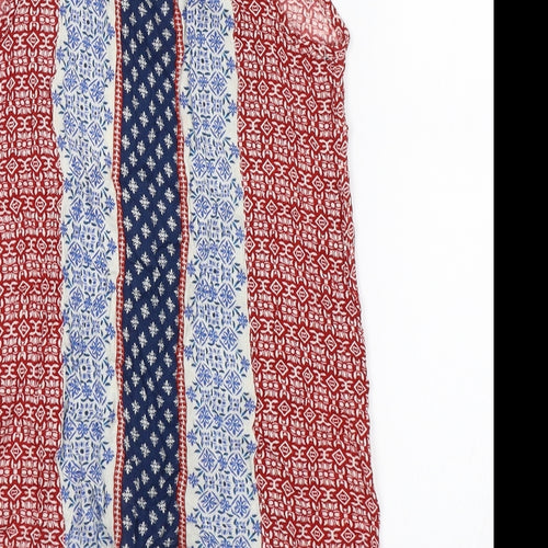 Atmosphere Womens Blue Paisley  Basic Blouse Size 8