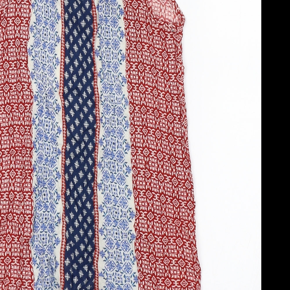 Atmosphere Womens Blue Paisley  Basic Blouse Size 8