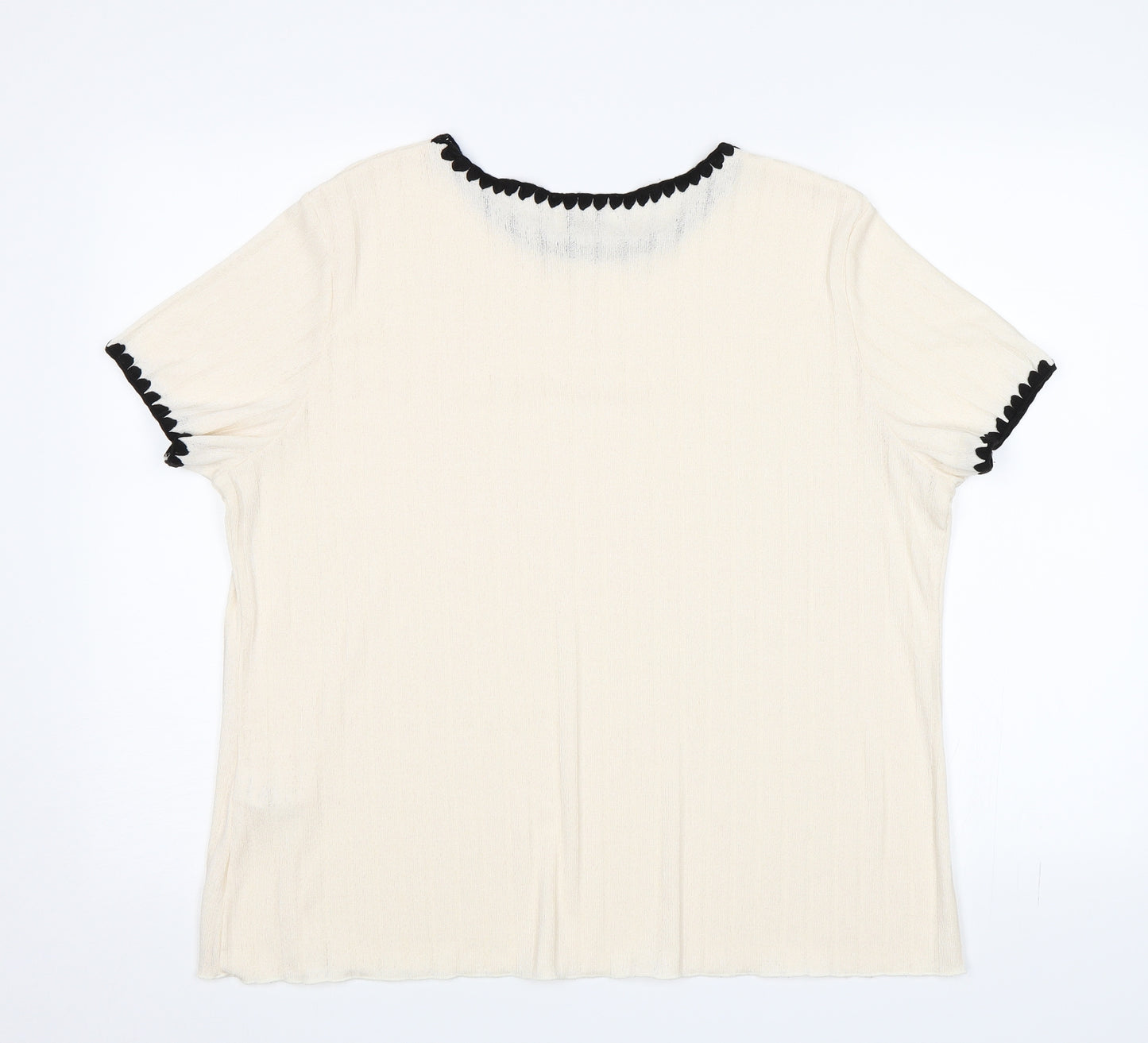 Papaya Womens White   Jersey Blouse Size 18