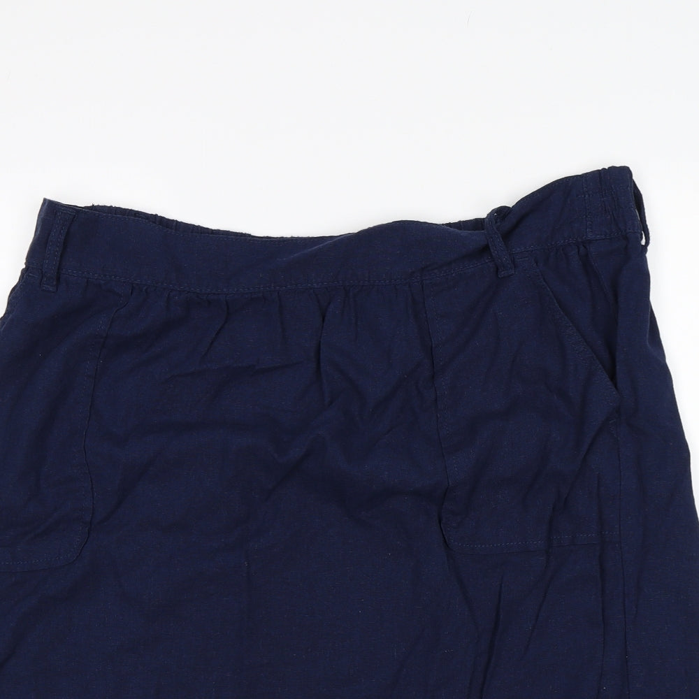Papaya Womens Blue   Swing Skirt Size 18