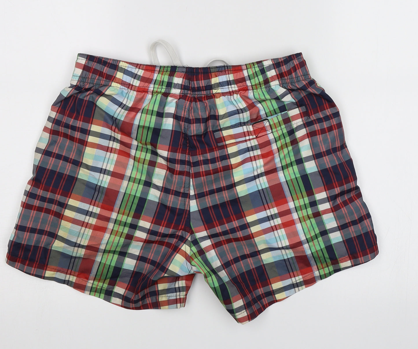H&M Mens Blue Plaid  Sweat Shorts Size XS