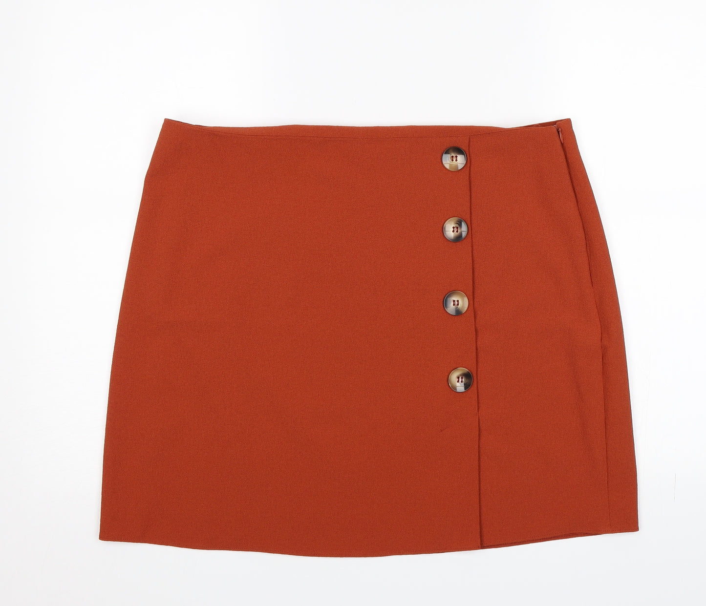 George Womens Orange   Skater Skirt Size 16