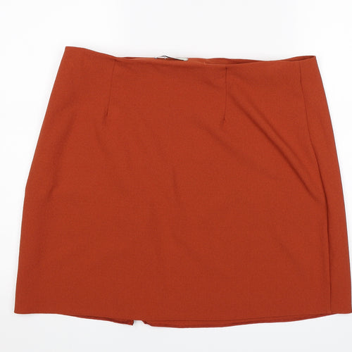George Womens Orange   Skater Skirt Size 16