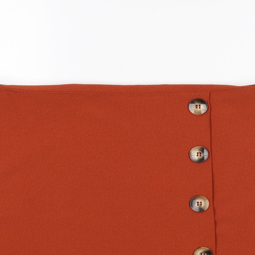 George Womens Orange   Skater Skirt Size 16