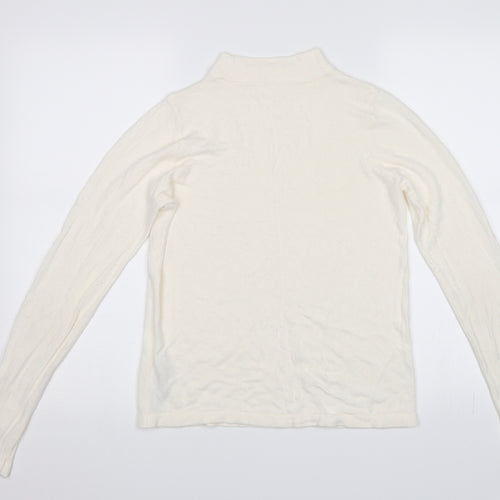 M&S Womens White   Pullover Jumper Size 10