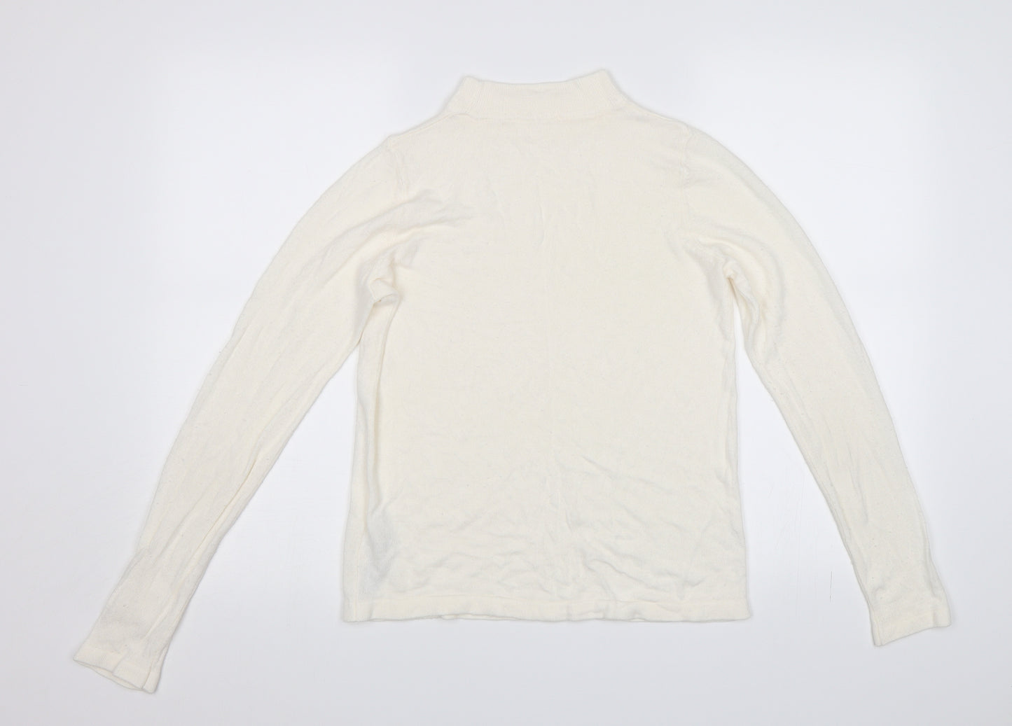 M&S Womens White   Pullover Jumper Size 10
