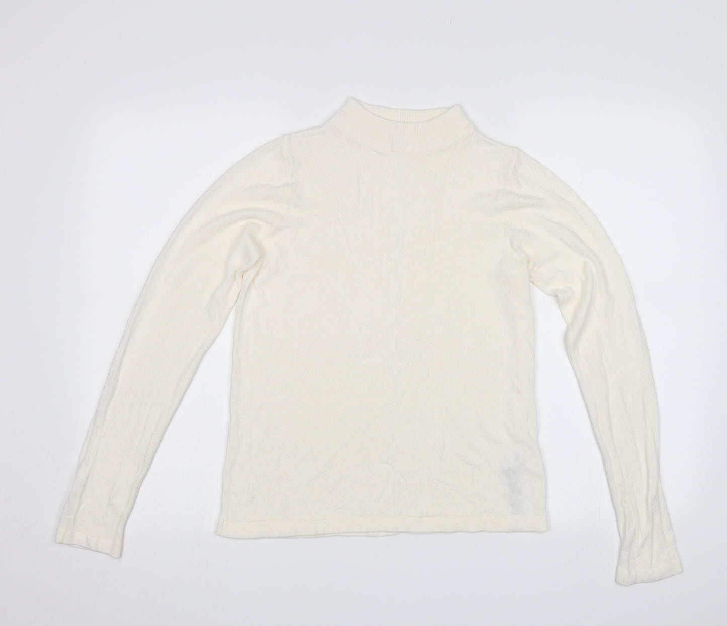M&S Womens White   Pullover Jumper Size 10