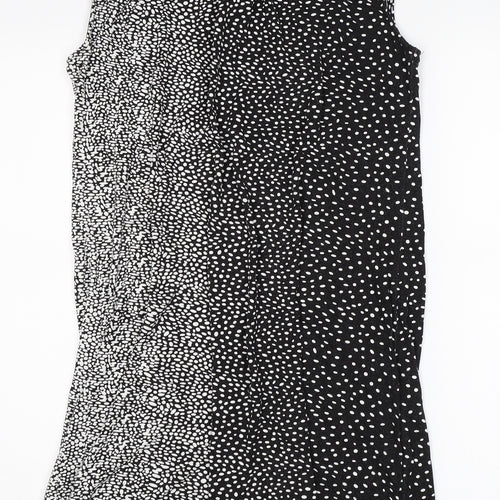 TU Womens Black Polka Dot  Shift  Size 14