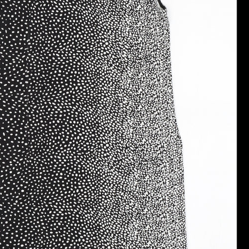 TU Womens Black Polka Dot  Shift  Size 14