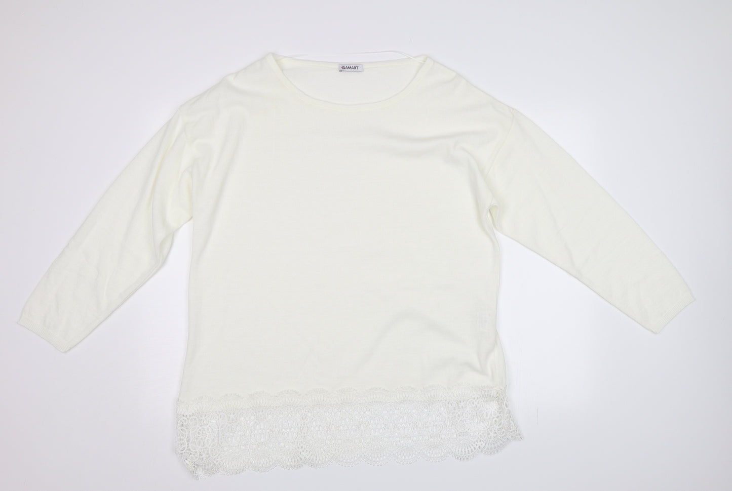 Damart Womens White   Pullover Jumper Size 18