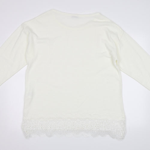 Damart Womens White   Pullover Jumper Size 18