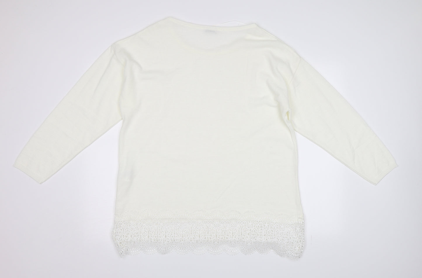 Damart Womens White   Pullover Jumper Size 18