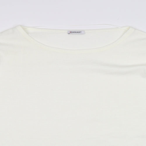 Damart Womens White   Pullover Jumper Size 18