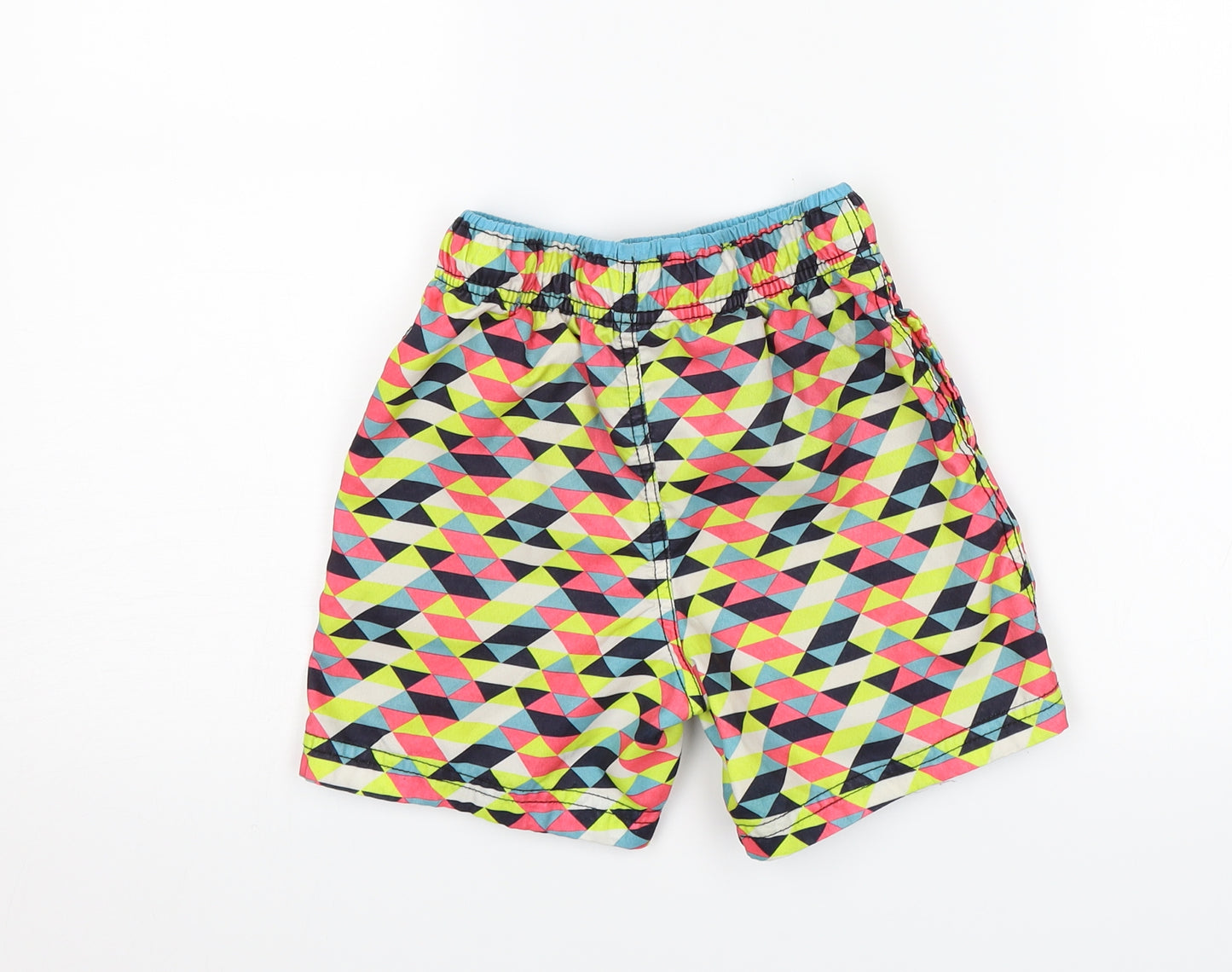 George Boys Blue Check  Bermuda Shorts Size 6-7 Years