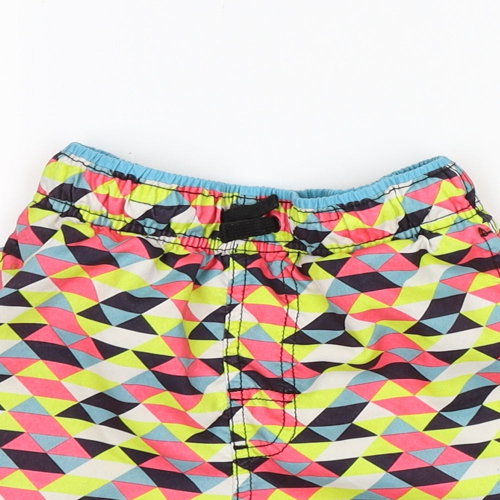George Boys Blue Check  Bermuda Shorts Size 6-7 Years