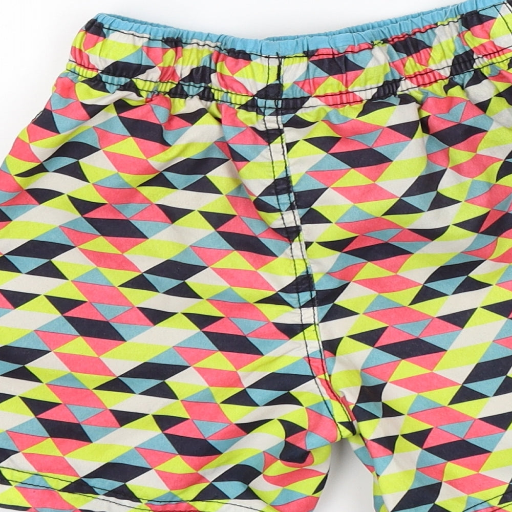 George Boys Blue Check  Bermuda Shorts Size 6-7 Years