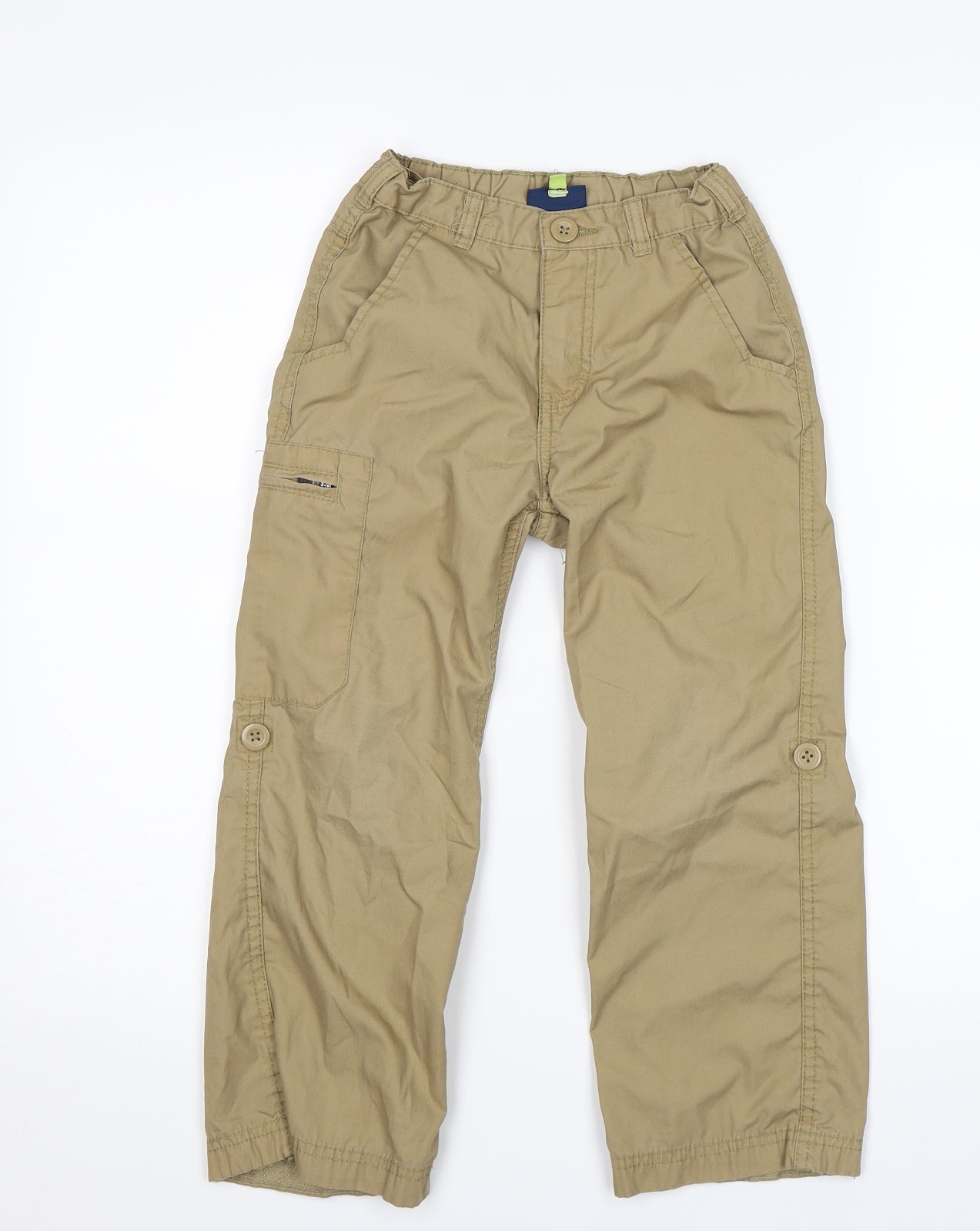 Crane Boys Beige   Cargo Trousers Size 5-6 Years