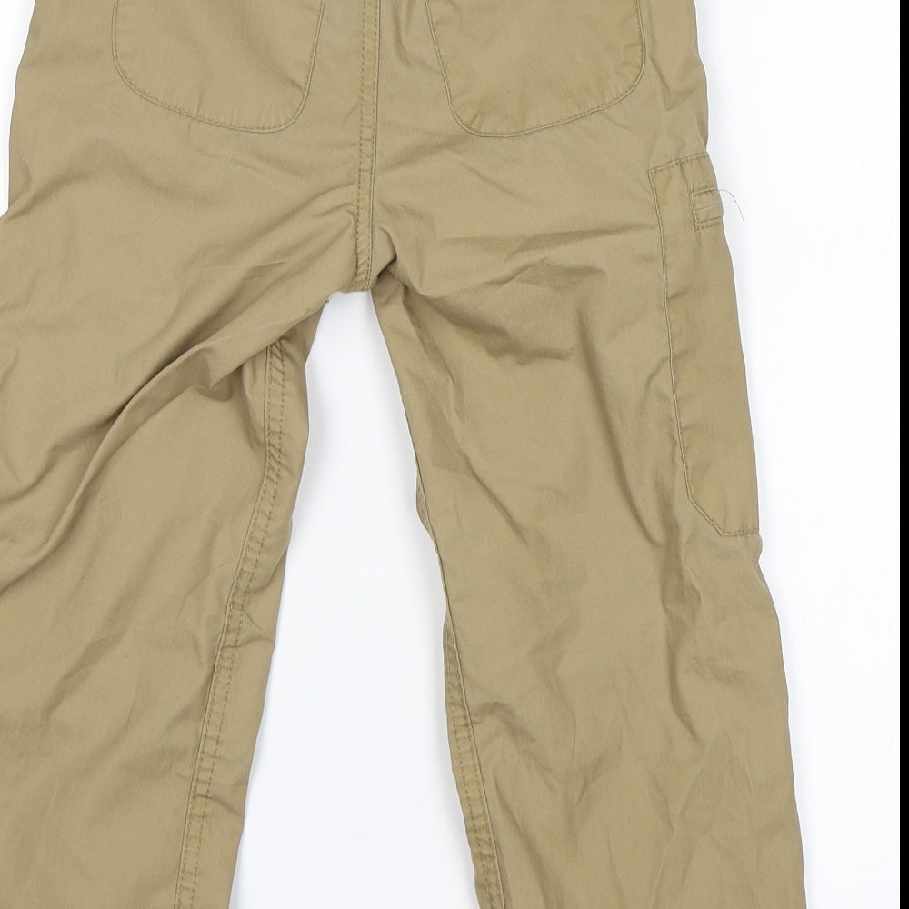 Crane Boys Beige   Cargo Trousers Size 5-6 Years
