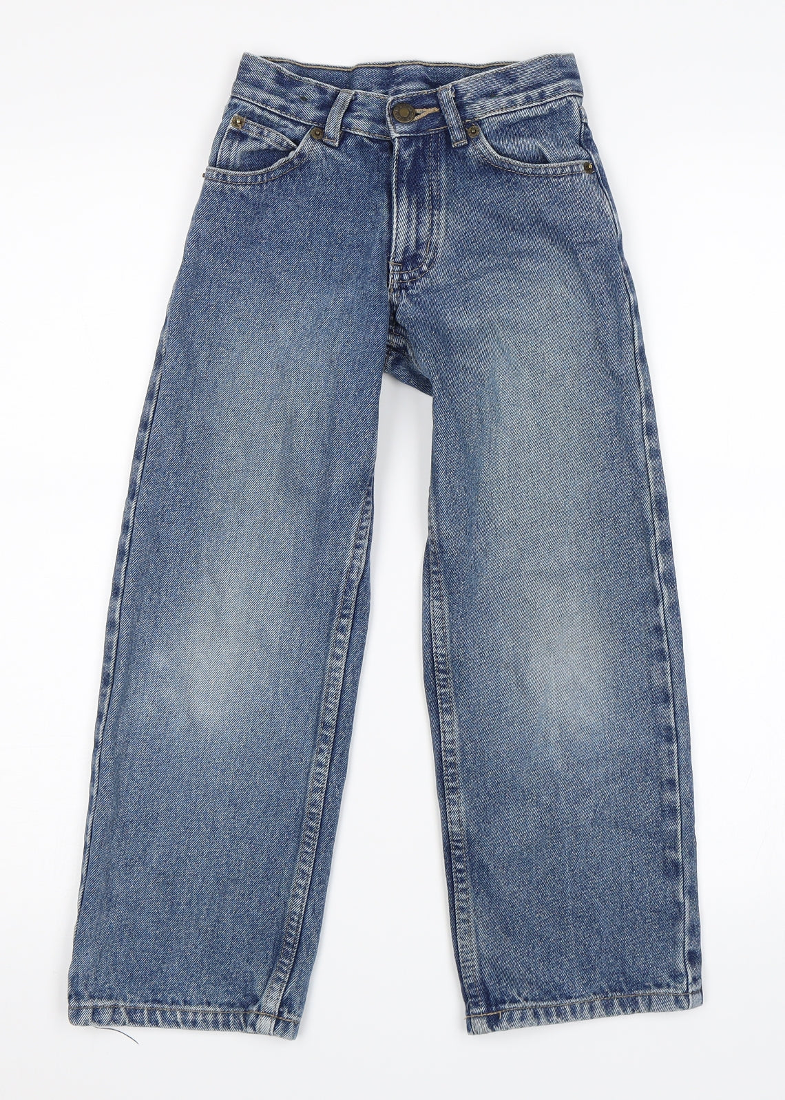 Denim & Co. Girls Blue  Denim Flared Jeans Size 7-8 Years