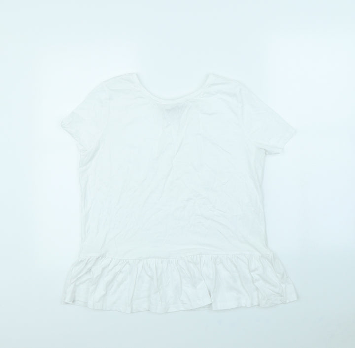 F&F Womens White   Basic Blouse Size 14