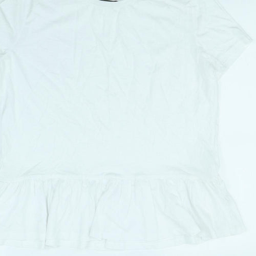 F&F Womens White   Basic Blouse Size 14