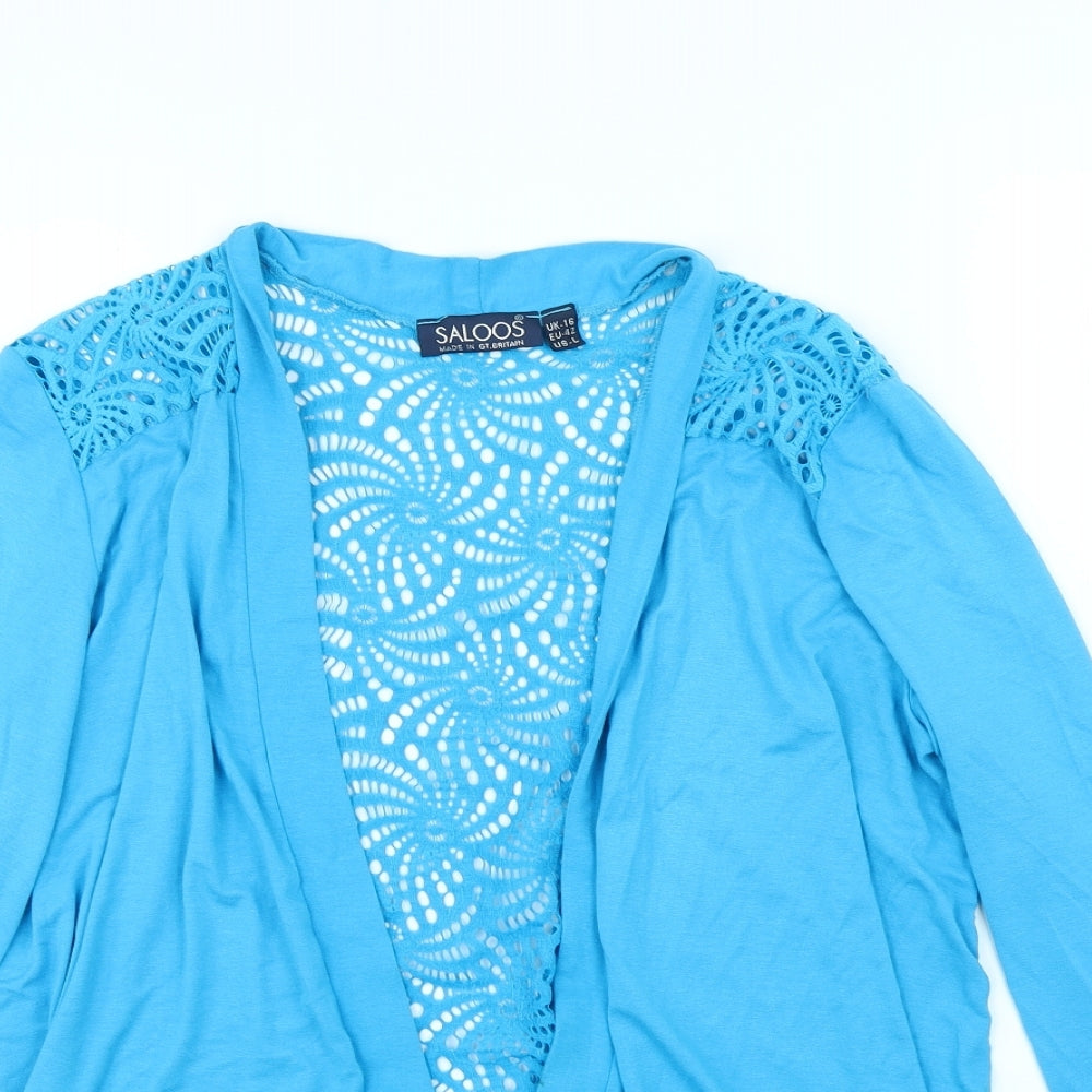 Saloos Womens Blue   Cardigan Jumper Size 16